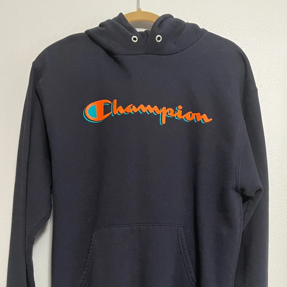 Champion Men's Blue Hoodie Size M - Picture 1 of 4